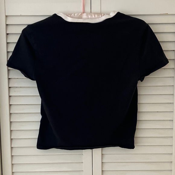 Abercrombie & Fitch Black and White Essentials Baby Tee - Picture 3 of 6